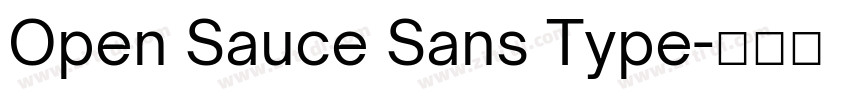 Open Sauce Sans Type字体转换